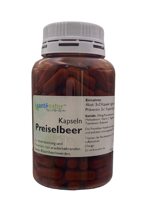 Santénatur Preiselbeerkapseln 180 Kaps.