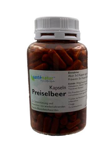 Santénatur Preiselbeerkapseln 180 Kaps.