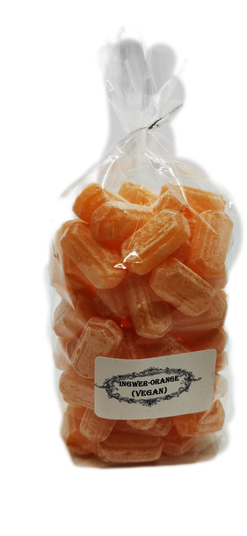 Kräuterbonbons Ingwer-Orange (vegan)