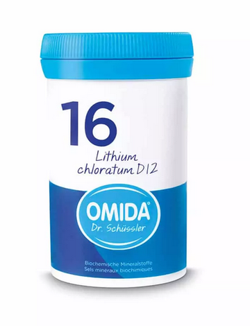 OMIDA SCHÜSSLER Nr16 Lithi chlor Tabl D 12