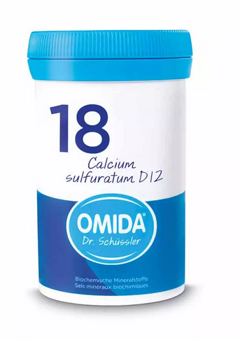 OMIDA SCHÜSSLER Nr18 Calcium sulfuratum Tabl D 12 Ds