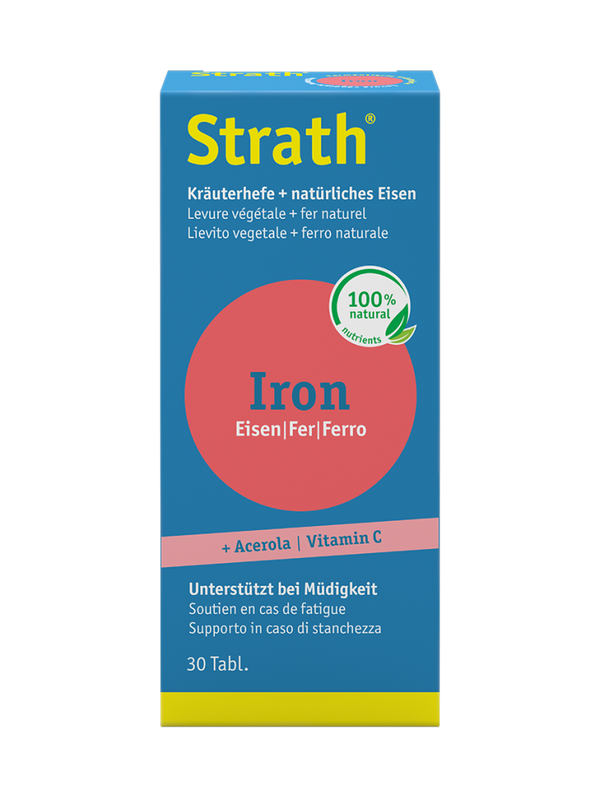 STRATH Iron natürl Eisen+Kräuterhefe Tabl 30 Stk